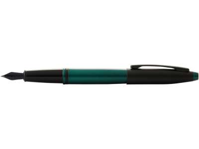 Ручка перьевая Calais Matte Green and Black Lacquer, перо M под нанесение логотипа