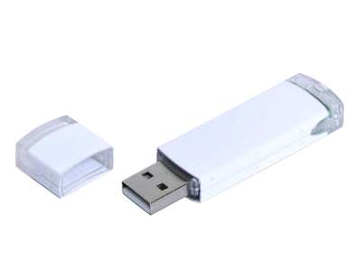 USB 2.0- флешка промо на 8 Гб прямоугольной классической формы под нанесение логотипа