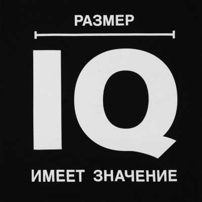 Футболка «Размер IQ» под нанесение логотипа