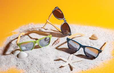 Солнцезащитные очки Wheat straw с бамбуковыми дужками под нанесение логотипа