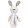 Мягкая игрушка Beastie Toys, заяц с белым шарфом