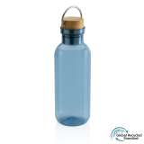 Бутылка для воды из rPET GRS с крышкой из бамбука FSC, 680 мл фото