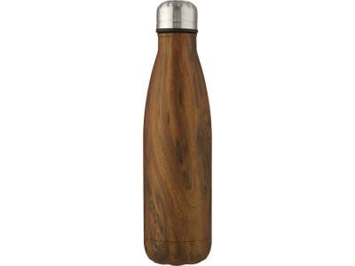 Бутылка Cove с вакуумной изоляцией и деревянным принтом под нанесение логотипа