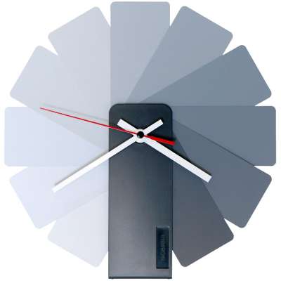 Часы настенные Transformer Clock. Black & Monochrome под нанесение логотипа