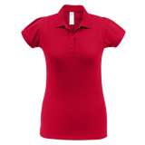 Рубашка поло женская Heavymill красная фото