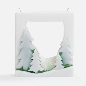 Свеча «Лес чудес» с логотипом, рис. 2 — Новогодние свечи и подсвечники BIZGIFT
