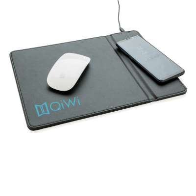 Коврик для мыши с беспроводным зарядным устройством, 5W под нанесение логотипа