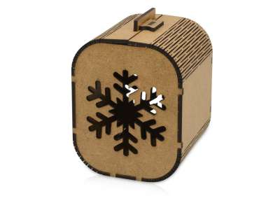 Подарочная коробка Снежинка, малая под нанесение логотипа