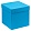 Коробка Cube, L, голубая