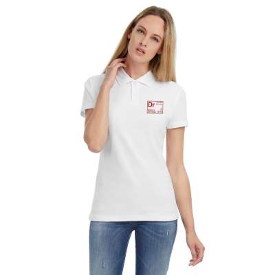 Рубашка поло женская «Разделение труда. Докторро» под нанесение логотипа