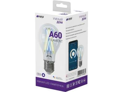 Умная LED лампочка IoT A60 Filament под нанесение логотипа