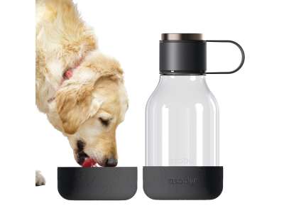 Бутылка для воды 2-в-1 DOG BOWL BOTTLE, 1500 мл под нанесение логотипа