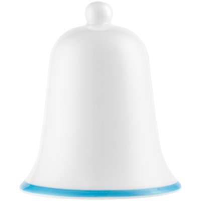 Фарфоровый колокольчик «С голубой каемочкой!» под нанесение логотипа