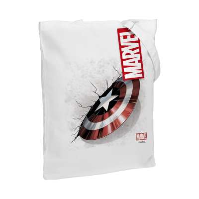 Холщовая сумка «Щит Капитана Америки» под нанесение логотипа