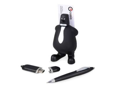 Набор: блекмэн Майк, USB-флешка на 4 Гб, ручка шариковая под нанесение логотипа