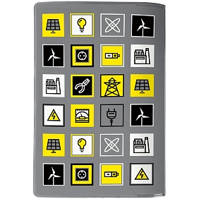 Обложка для паспорта Industry, ver.2, энергетика с логотипом, рис. 2 — Обложки для документов BIZGIFT