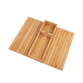 Органайзер-подставка "Tray"(натуральный/) с логотипом, рис. 1 — Настольные аксессуары BIZGIFT