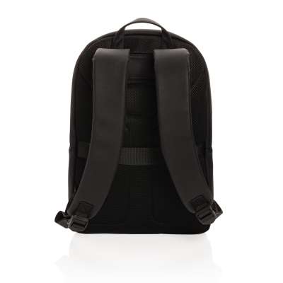 Рюкзак для ноутбука Swiss Peak Deluxe из экокожи (без ПВХ) под нанесение логотипа