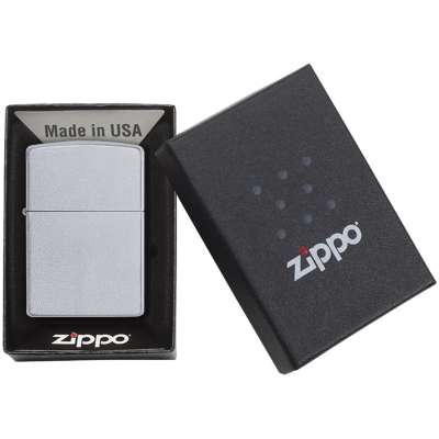 Зажигалка Zippo Classic Satin под нанесение логотипа