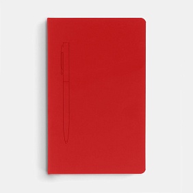 Ежедневник Magnet Shall, недатированный, красный с логотипом, рис. 4 — Недатированные ежедневники BIZGIFT