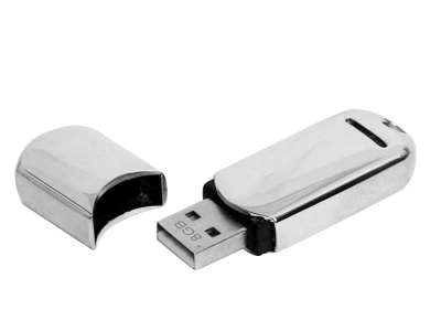 USB 2.0- флешка на 8 Гб каплевидной формы под нанесение логотипа
