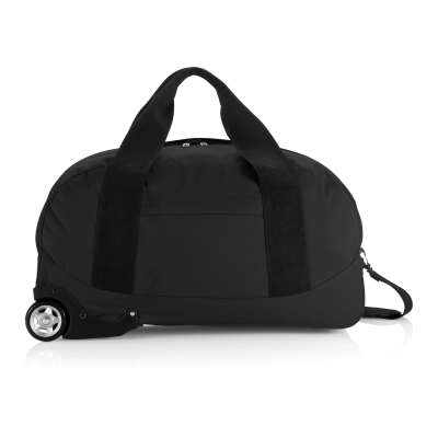 Дорожная сумка на колесах Basic, черный под нанесение логотипа