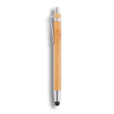 Ручка-стилус из бамбука под нанесение логотипа
