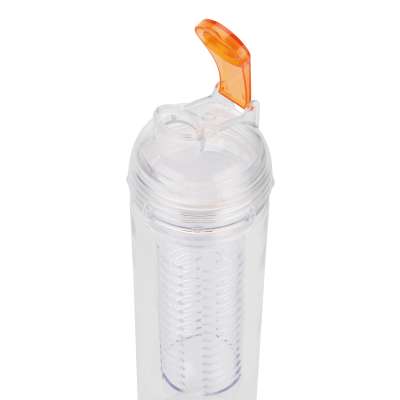 Бутылка для воды с контейнером для фруктов, 500 мл под нанесение логотипа