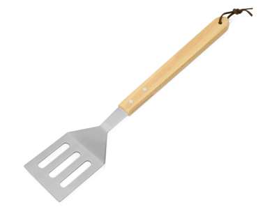 Лопатка для барбекю с деревянной ручкой BBQ под нанесение логотипа