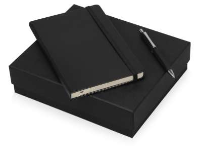 Подарочный набор Moleskine Hemingway с блокнотом А5 и ручкой под нанесение логотипа