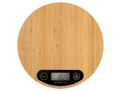 Бамбуковые кухонные весы Scale под нанесение логотипа