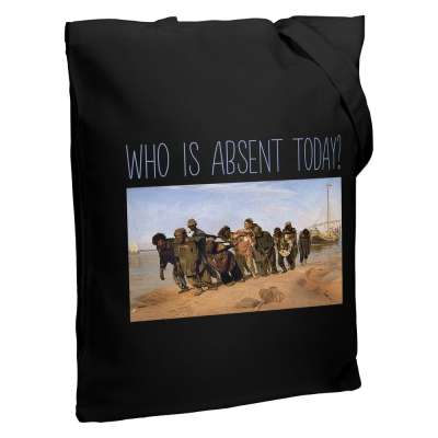 Холщовая сумка Who Is Absent Today под нанесение логотипа