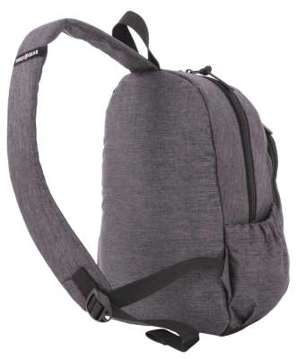 Рюкзак на одно плечо Swissgear Grey Heather под нанесение логотипа
