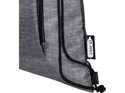 Складная сумка со шнурком Ash из переработанных материалов под нанесение логотипа