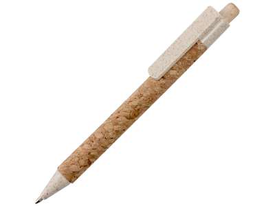 Ручка из пробки и переработанной пшеницы шариковая Mira под нанесение логотипа