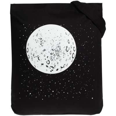 Холщовая сумка «Что вечно под Луной» со светящимся принтом под нанесение логотипа
