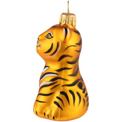Елочная игрушка «Бенгальский тигр» в коробке под нанесение логотипа