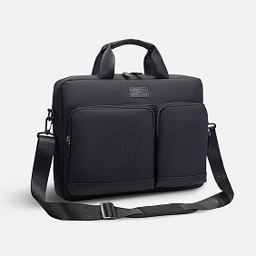 Сумка для ноутбука L255, черная с логотипом, рис. 3 — Сумки для ноутбука BIZGIFT