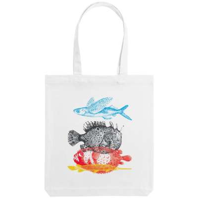 Холщовая сумка «Морские обитатели» под нанесение логотипа