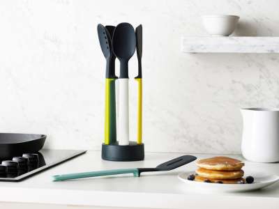 Набор силиконовых кухонных инструментов Elevate™ Оpal на подставке под нанесение логотипа