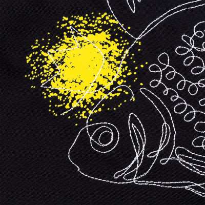 Сумка на молнии с вышивкой «Золотая рыбка» под нанесение логотипа