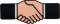 Флешка «Рукопожатие» под нанесение логотипа
