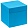 Коробка Cube, S, голубая