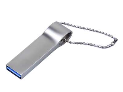USB 3.0-флешка на 16 Гб с мини чипом и боковым отверстием для цепочки под нанесение логотипа