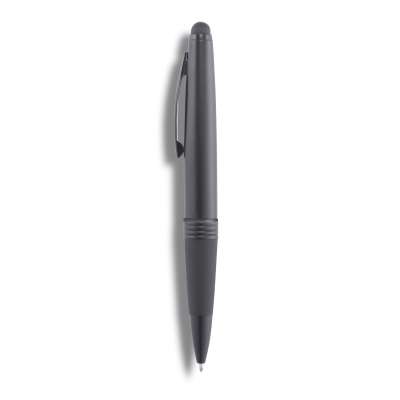 Ручка-стилус 2 в 1, черный под нанесение логотипа