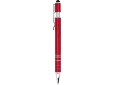 Ручка-стилус металлическая шариковая BORNEO под нанесение логотипа