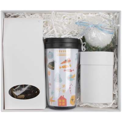 Набор Mug Snug с термокружкой и чаем под нанесение логотипа