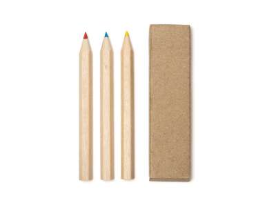 Набор из 3 цветных карандашей DENOK под нанесение логотипа