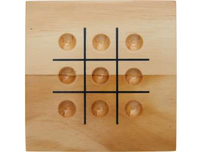 Деревянная игра в крестики-нолики Strobus под нанесение логотипа