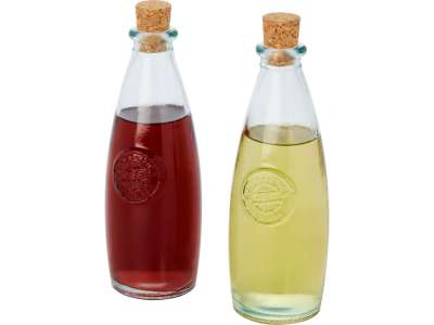 Набор из 2 предметов Sabor для масла и уксуса из переработанного стекла под нанесение логотипа